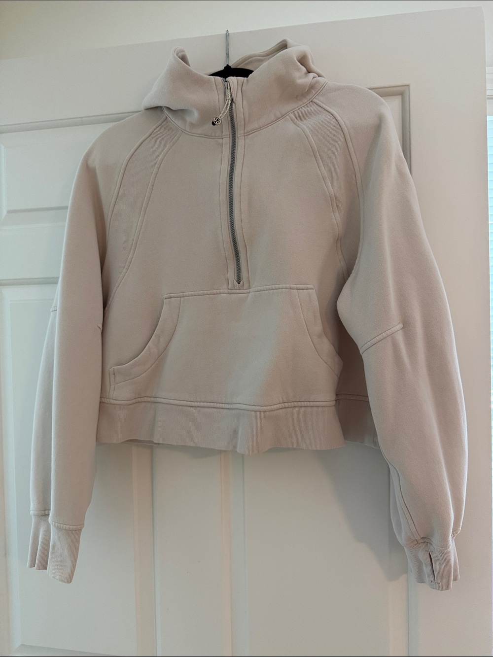 Scuba oversized half zip hoodie